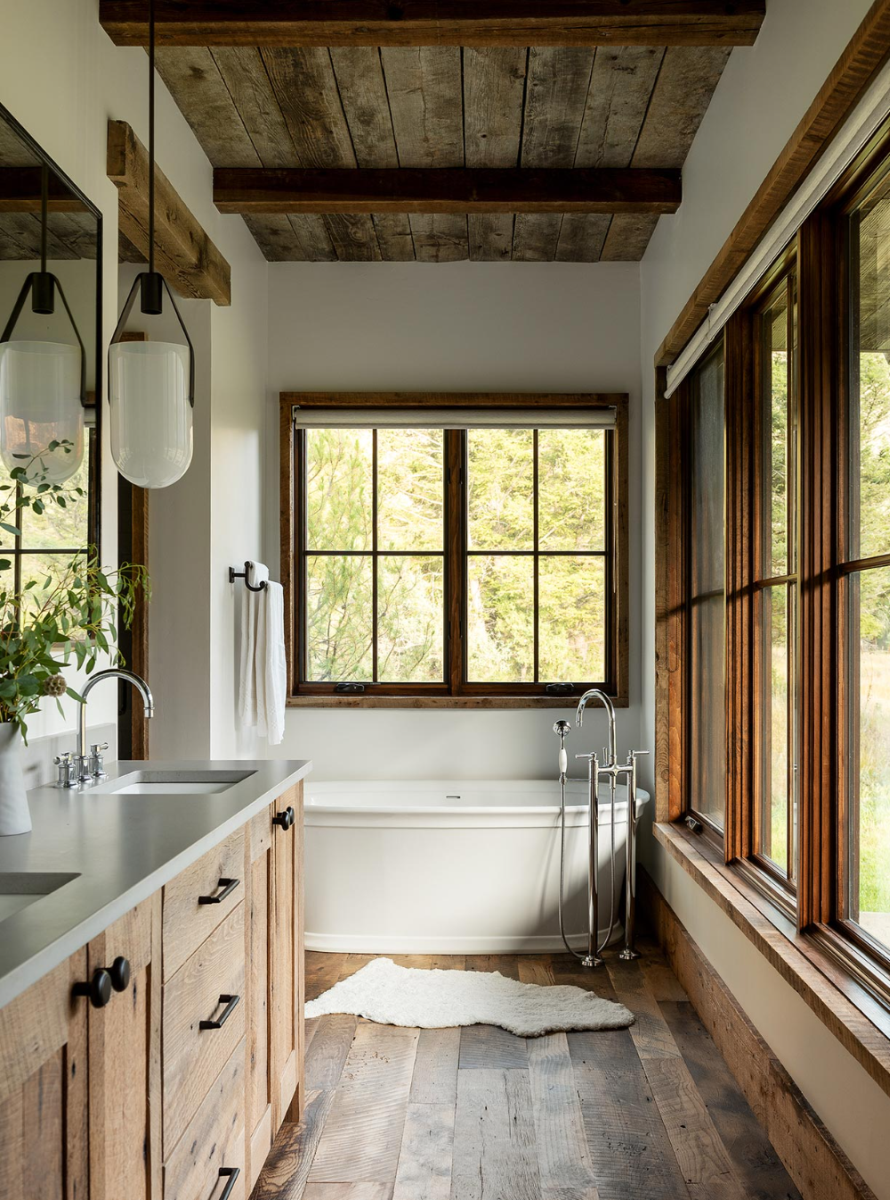Cabin Bathrooms With Rustic Charm and Natural Style