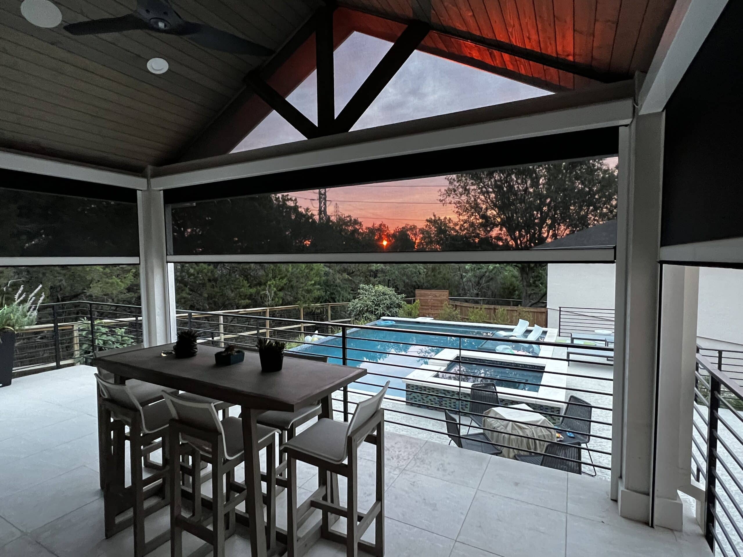 Custom Exterior Patio Shades - Professional Installation