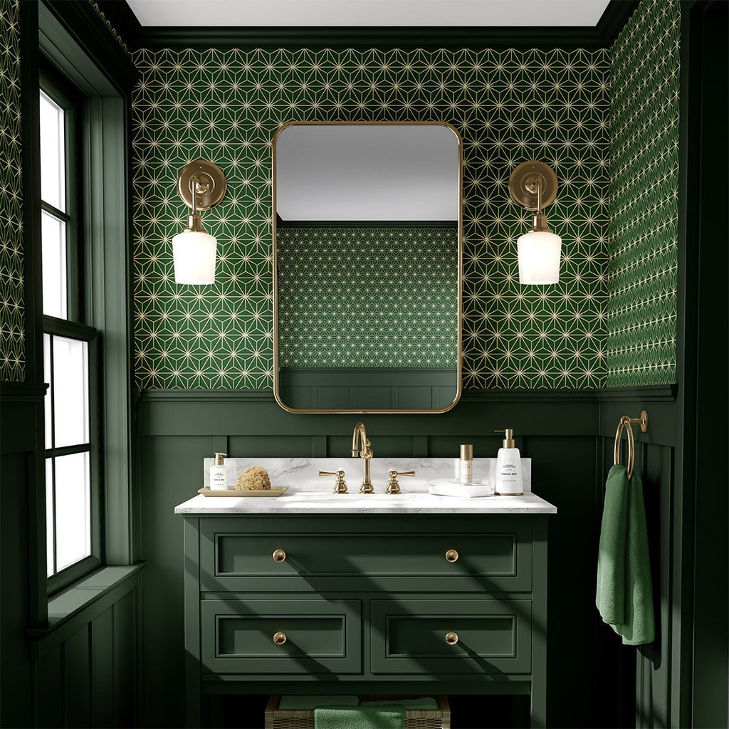 Dark Moody Wallpaper for a Luxurious Bathroom – CostaCover