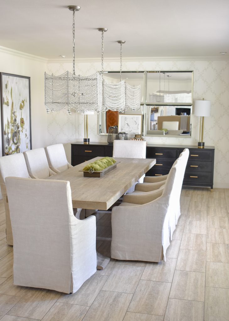 Decorating a Dining Room Sideboard for Christmas - Home with Holliday