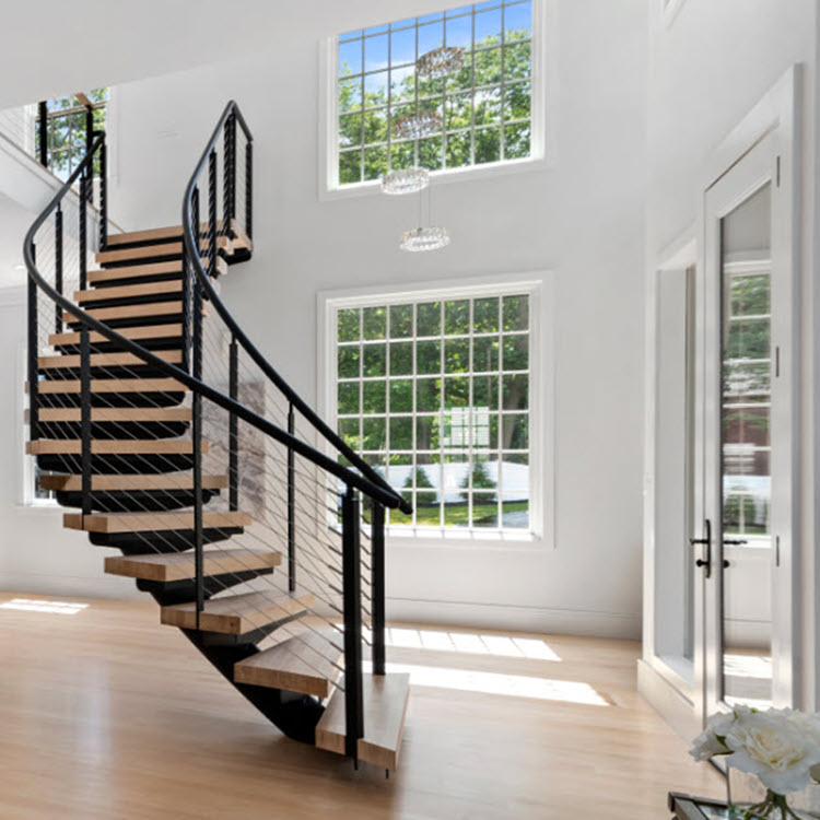 Elevate Your Entrance with a Luxury Modern Staircase - Keuka Studios
