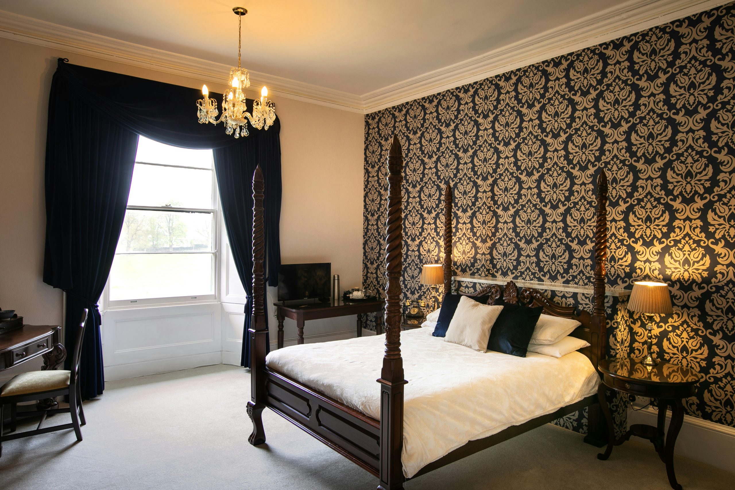 Elm Grove Country House bedroom, Pembrokeshire