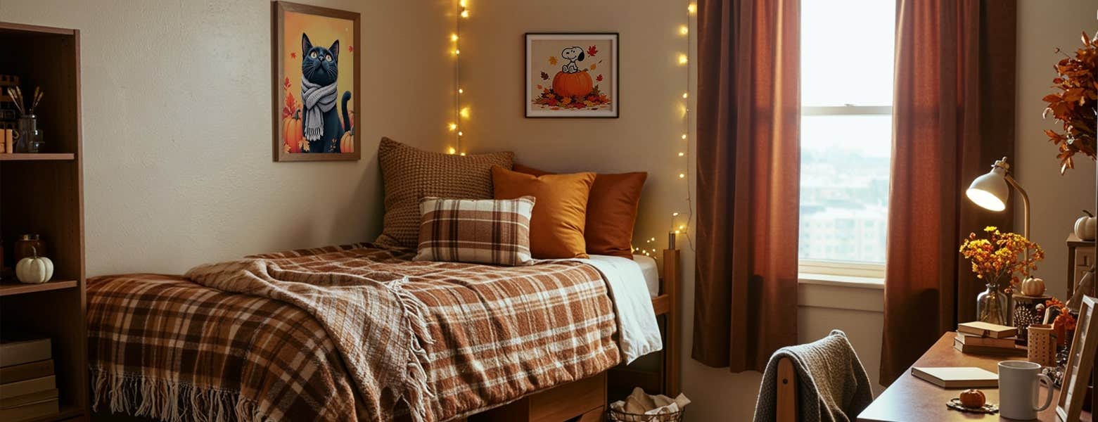 Fall Dorm Room Ideas | Cozy Autumn College Décor Tips