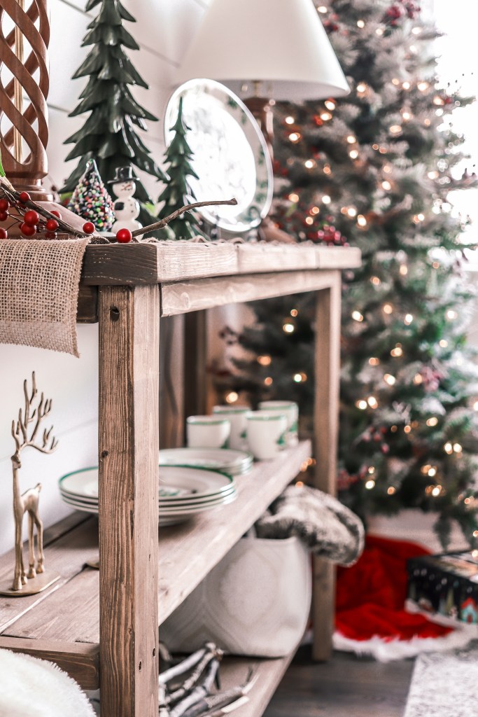 Farmhouse Buffet Table Christmas Decor - Liz Pacini