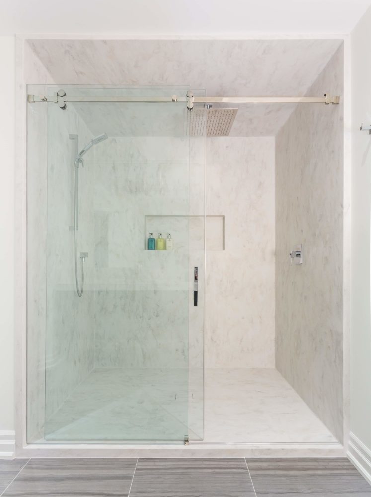 Go Groutless™ with Seamless Corian® Shower Walls - Willis