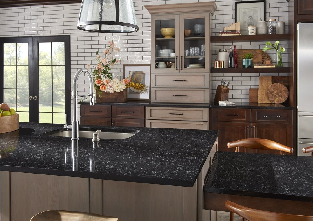 HanStone Quartz USA | Black Quartz Countertops: 9 Stunning Design Ideas for Your Home - HanStone Quartz