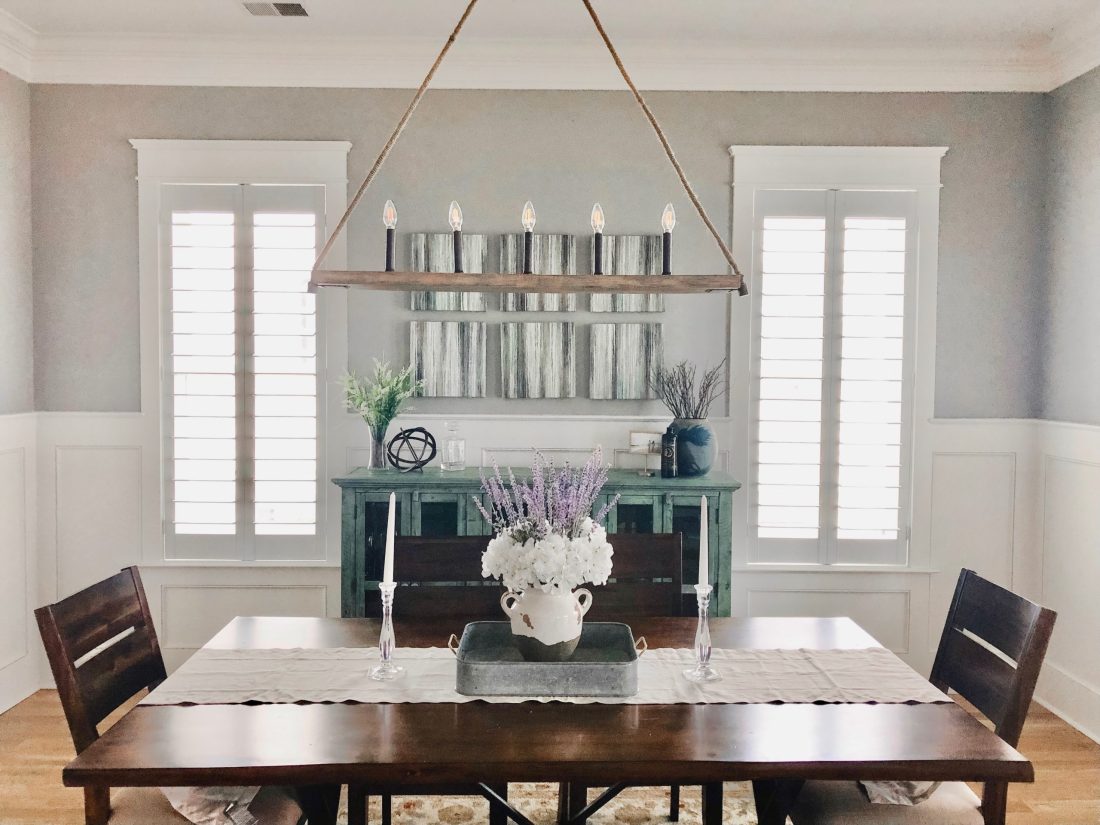 How to Decorate a Dining Room Buffet Table - HOME by KMB