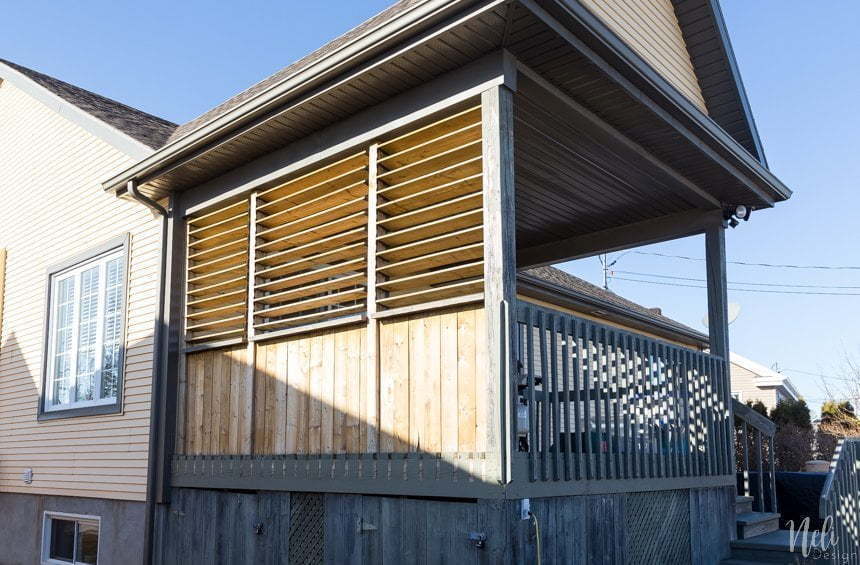 How to make an outdoor privacy screen - NeliDesign