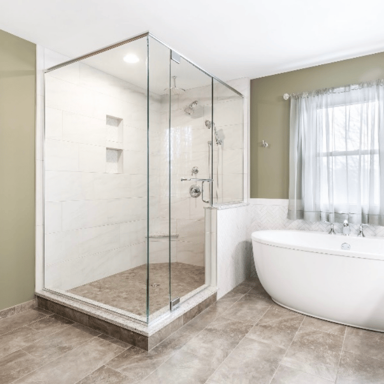 Luxury Walk-In Shower Ideas by J&J Construction of Illinois