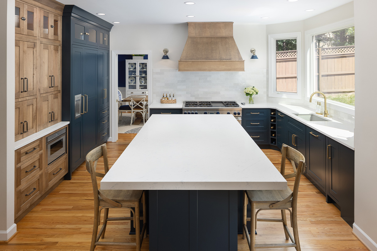 Modern Blue Kitchen Cabinets - Vibrant Transformation