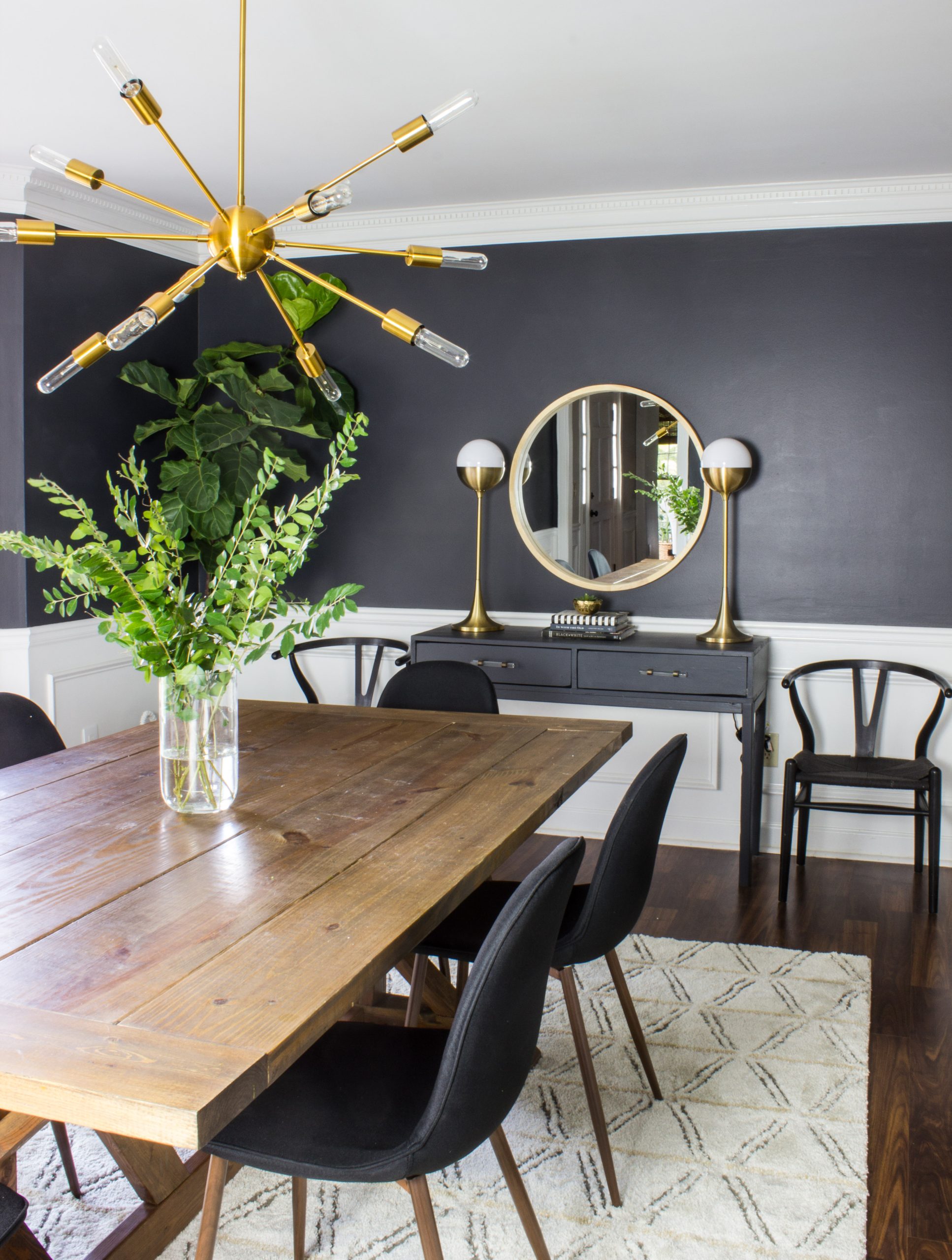Modern Dining Room Makeover - Erin Spain