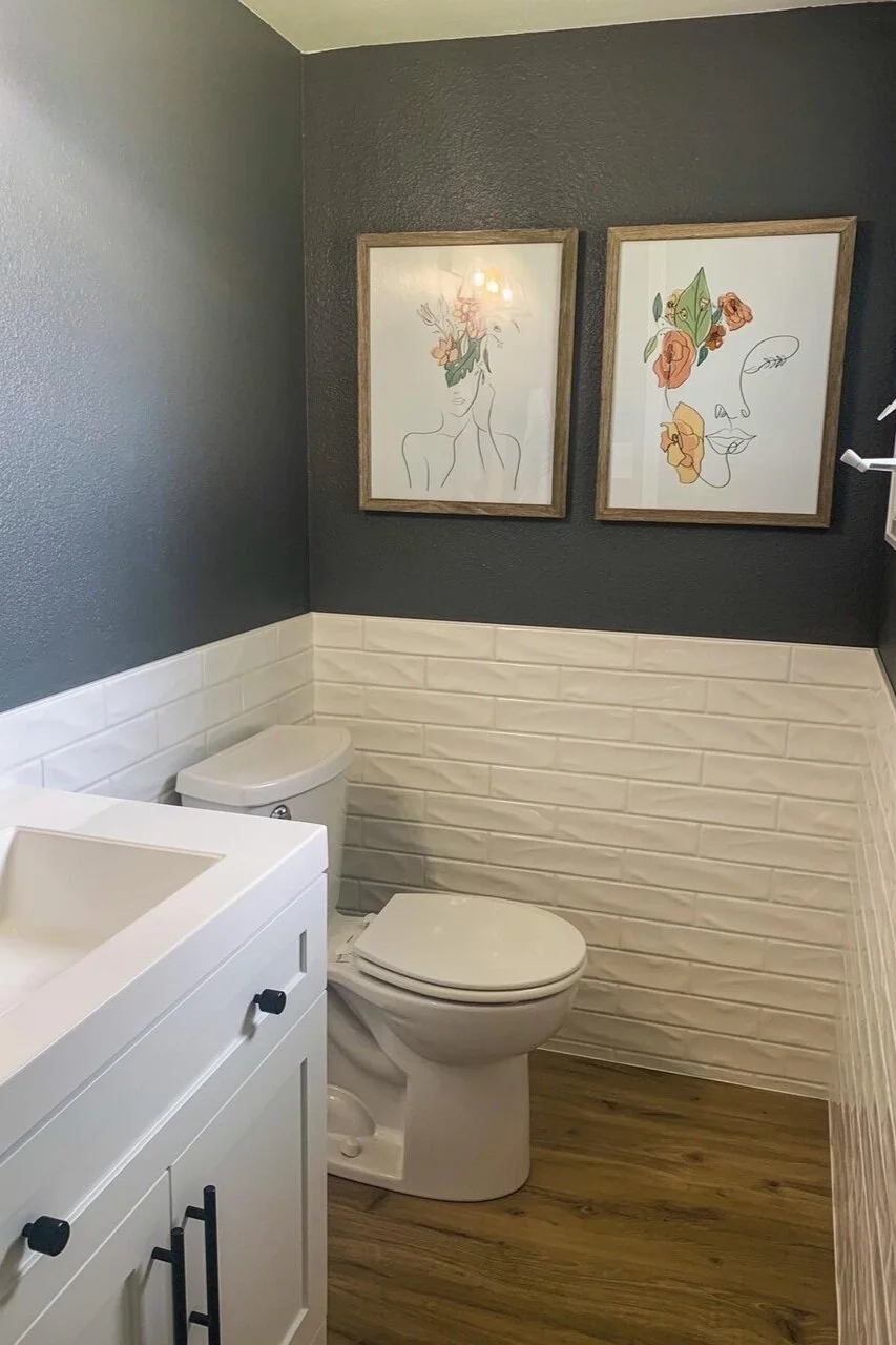 Modern Half Bathroom Transformation — kendra lee adams