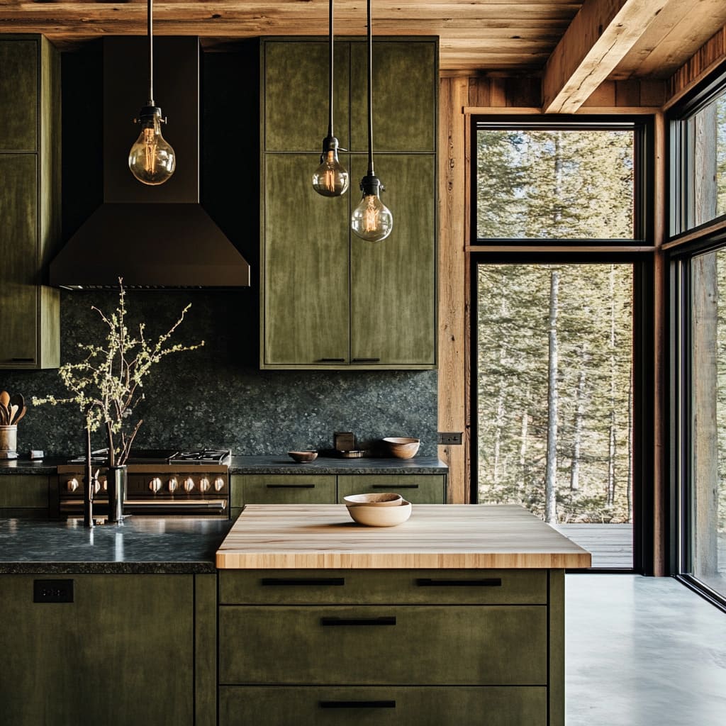 Modern Rustic Kitchen Design with Brutal Industrial Elements