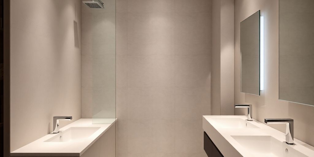 Modern Solid Surface Shower Walls for a Groutless Bathroom