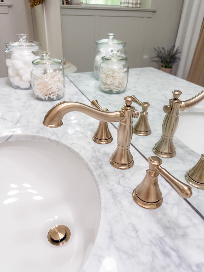 Modern Vintage French Country Bathroom Renovation