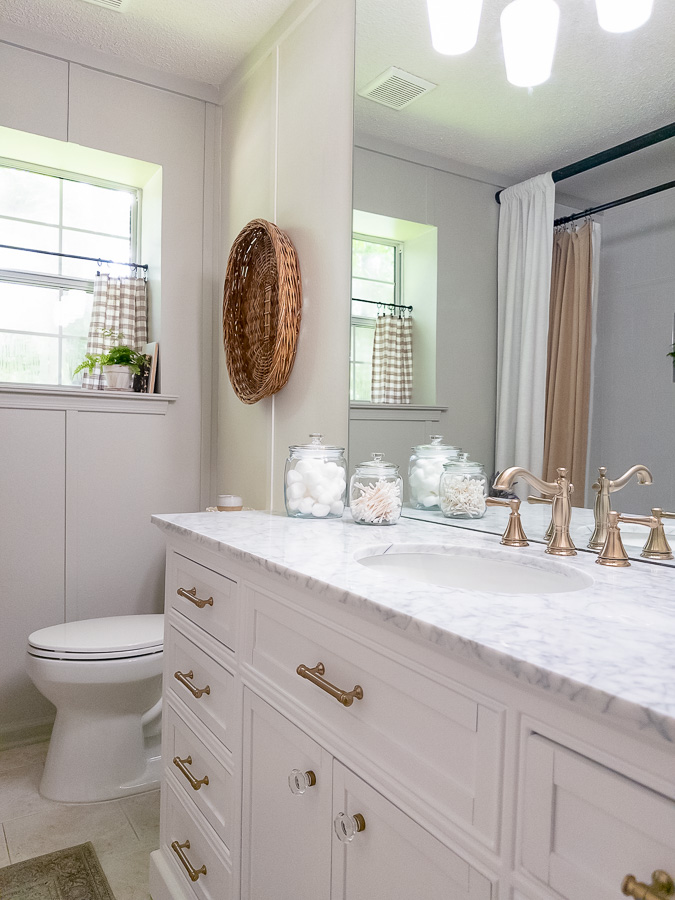 Modern Vintage French Country Bathroom Renovation