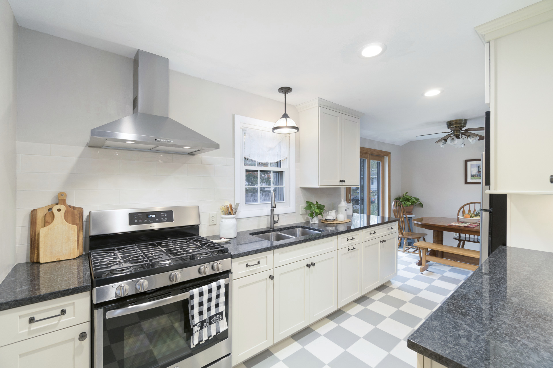 Modern White Galley Kitchen - Rhode Kitchen & Bath Design Build