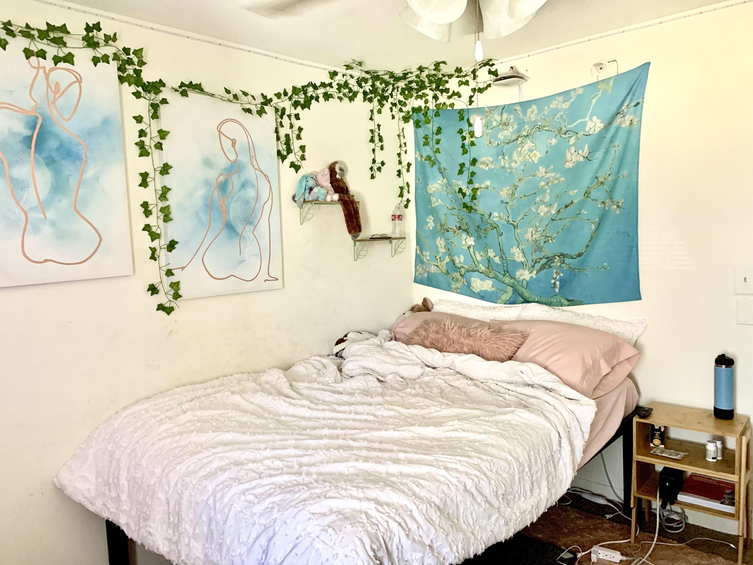 My cute pink, blue, and green college apartment! It's so comfy and feels like me :) : r/femalelivingspace
