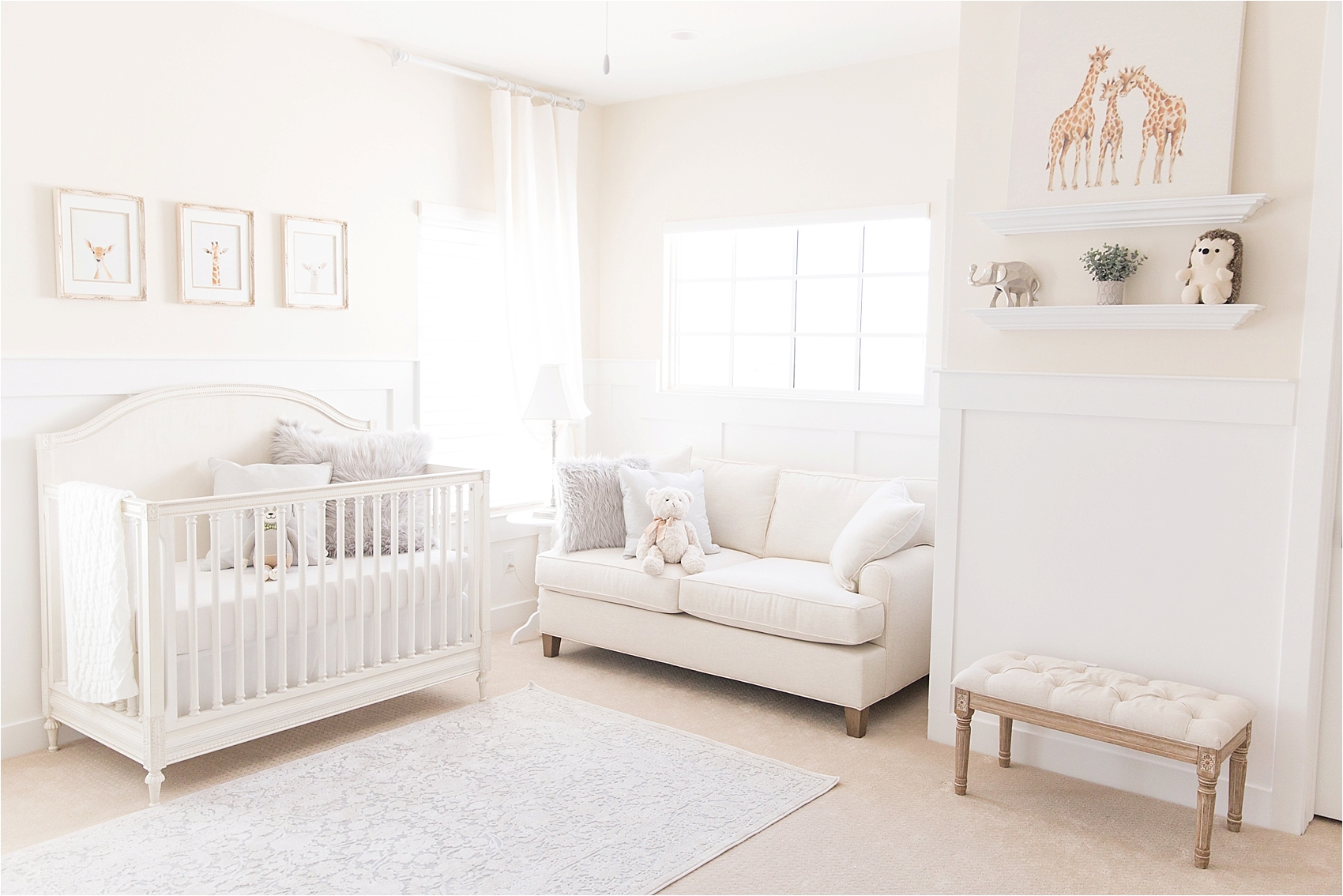 Neutral Baby Animal Nursery for Beckett | amyandjordan.com
