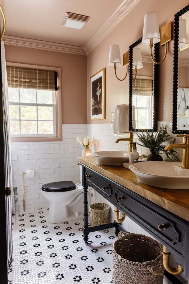 Our Black and Pink Bathroom Refresh Done in 4 Days - Bless'er House