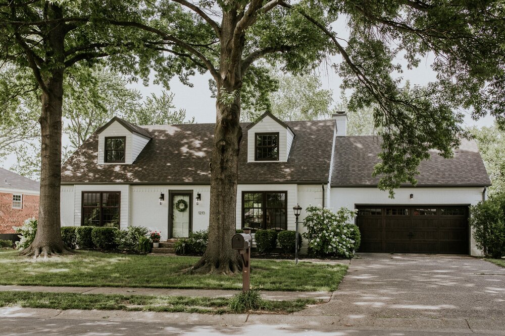 Painting Our Brick Cape Cod | chandlerrosephotography.com