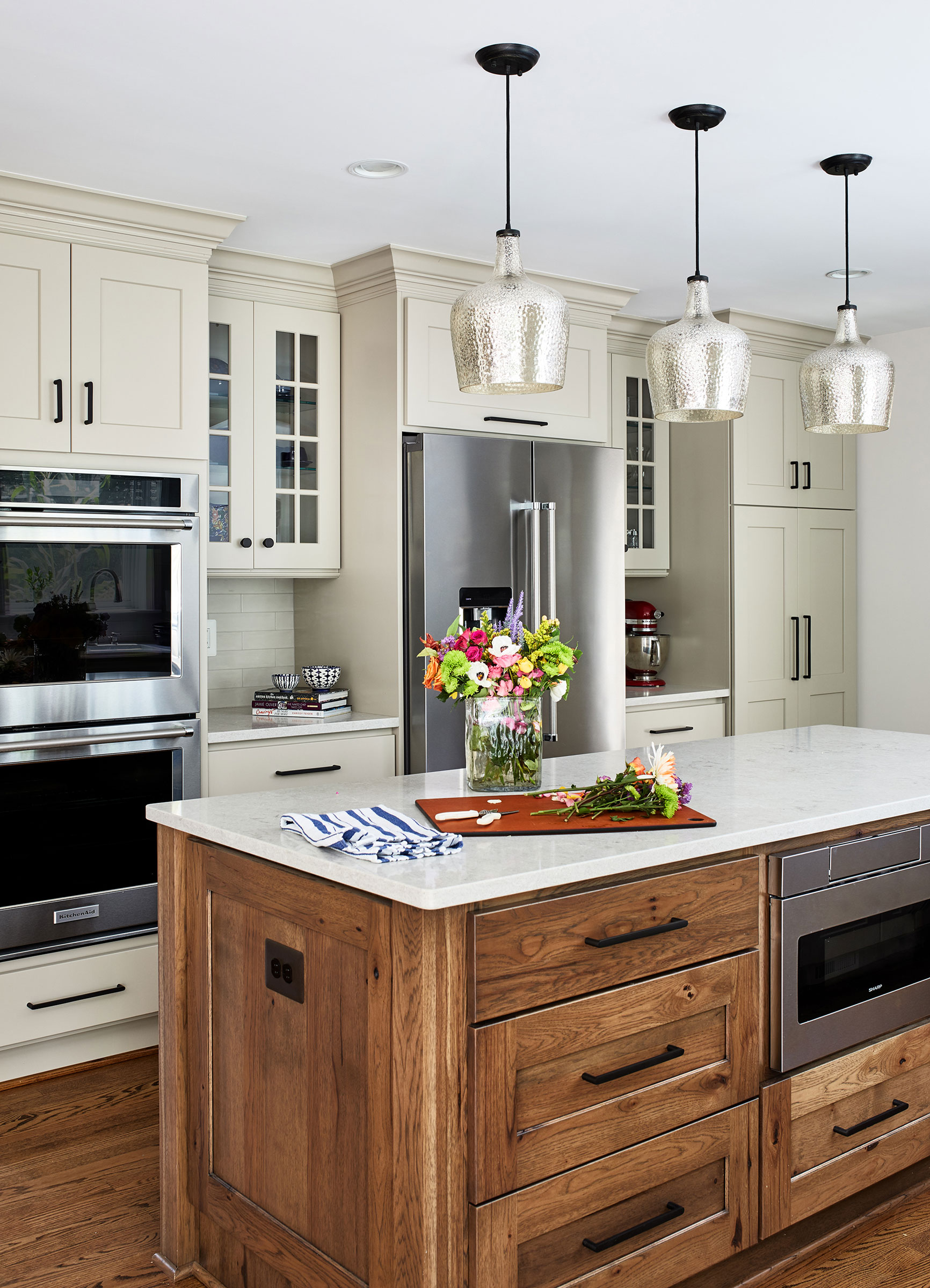 Perfect Beige & Rustic Kitchen - Crystal Cabinets