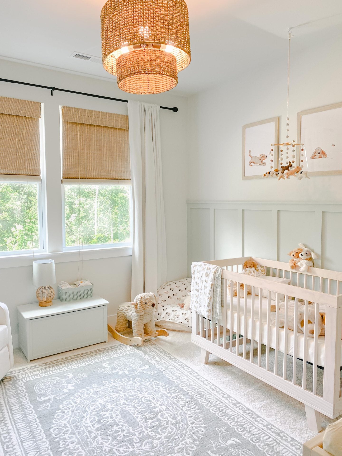 Puppy Themed Nursery | Cozy Neutral Colors -
