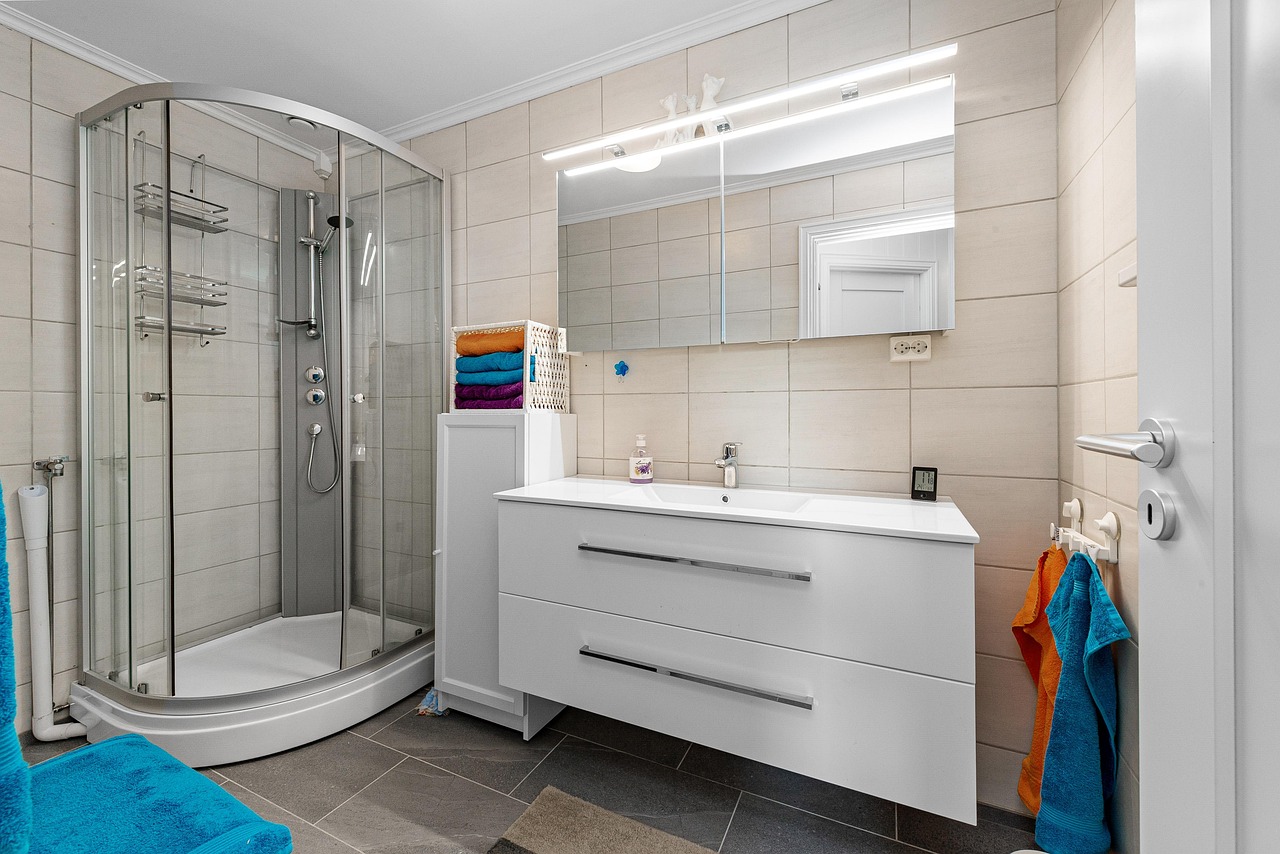 real estate, interior, bath room, toilet, shelf, nature, sink, luxury, art, table, wood, chair, shampoo, shower, washing machine, mirror, towel, decor, cabinet, plant, carpet