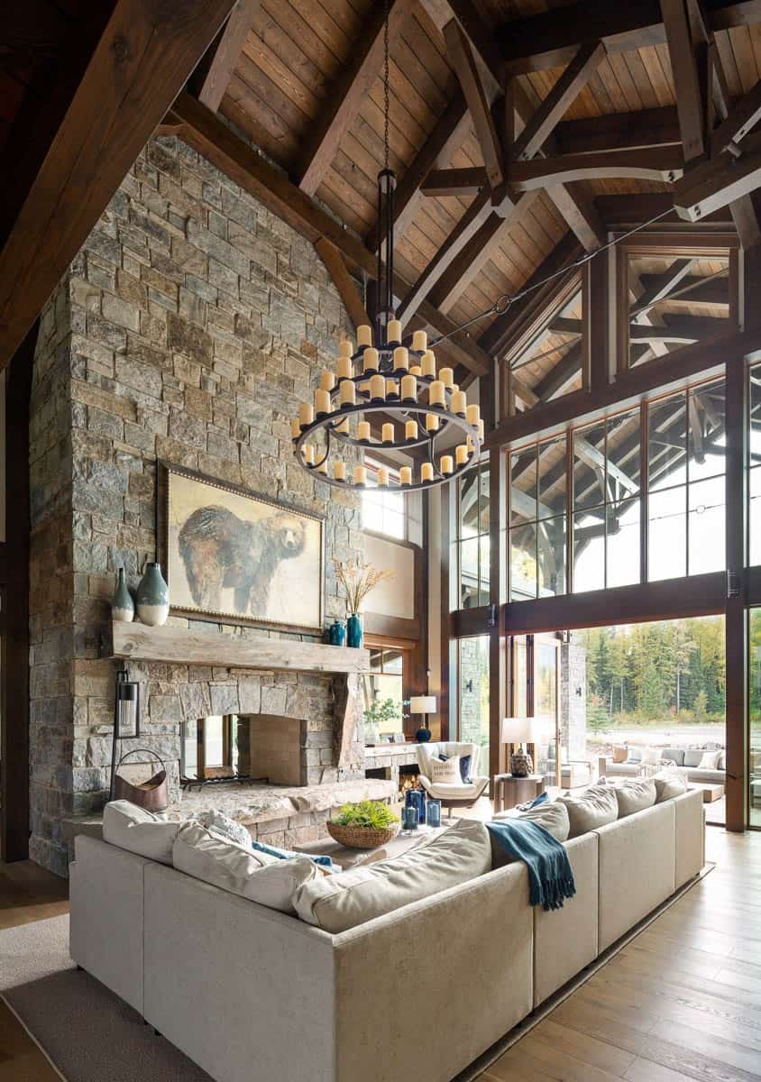 Rustic Living Room Designs For A Ranch Lifestyles