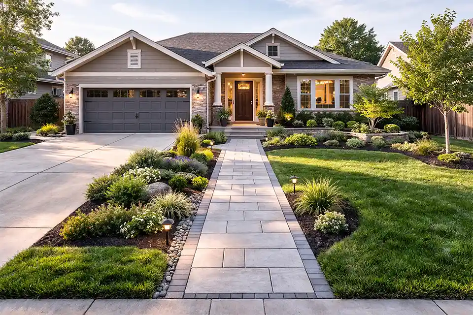 Suburban Front Yard Landscaping Ideas That Actually Work - The Garden Scene