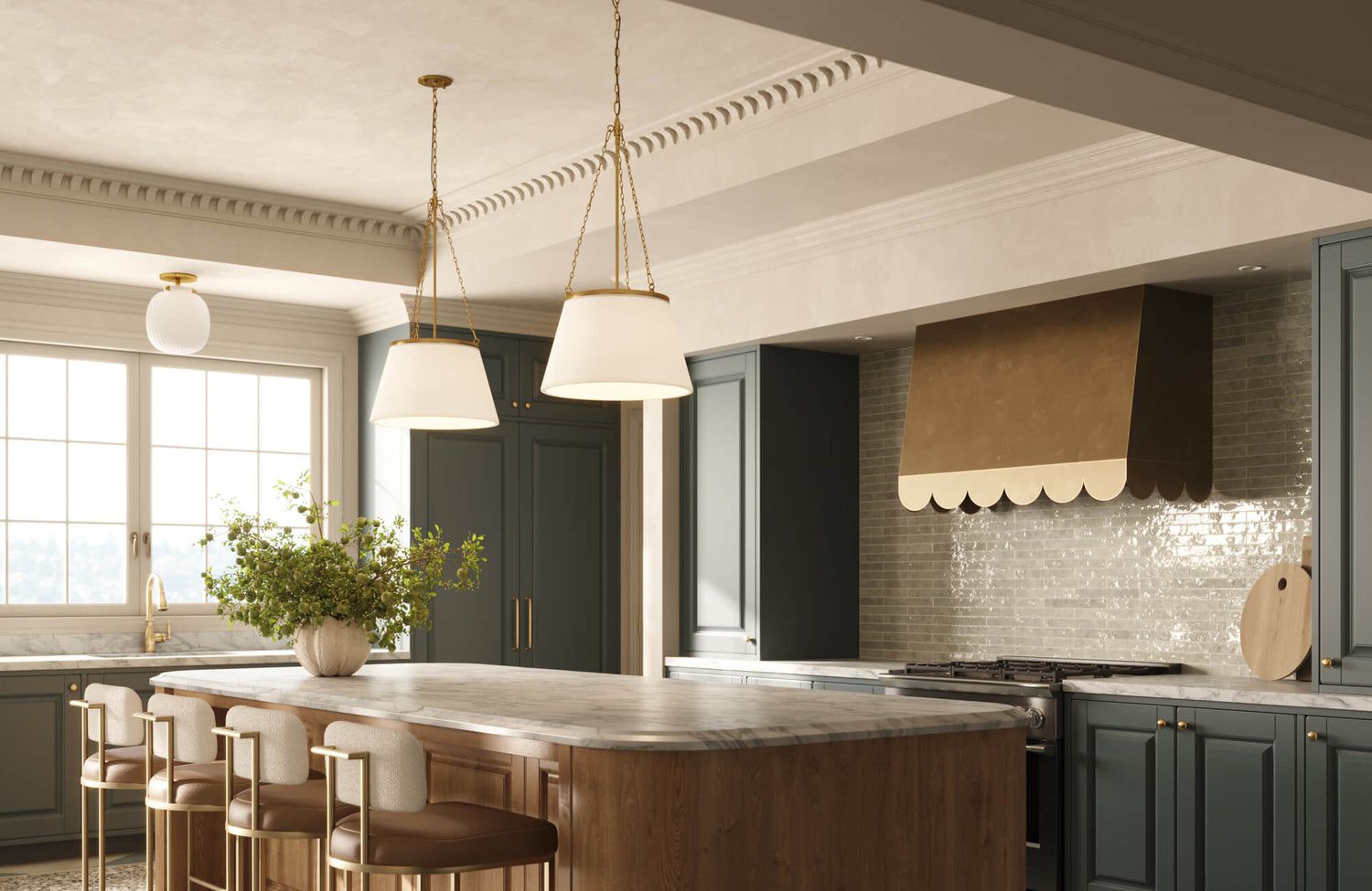 What Types Of Lighting Work Best Over A Kitchen Island?