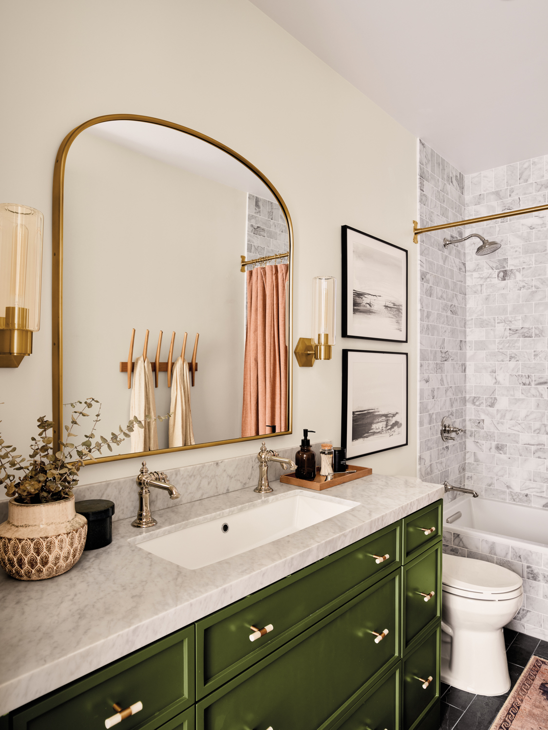 11 Green Bathroom Designs To Add To Your Mood Board | LUXE Interiors + Design