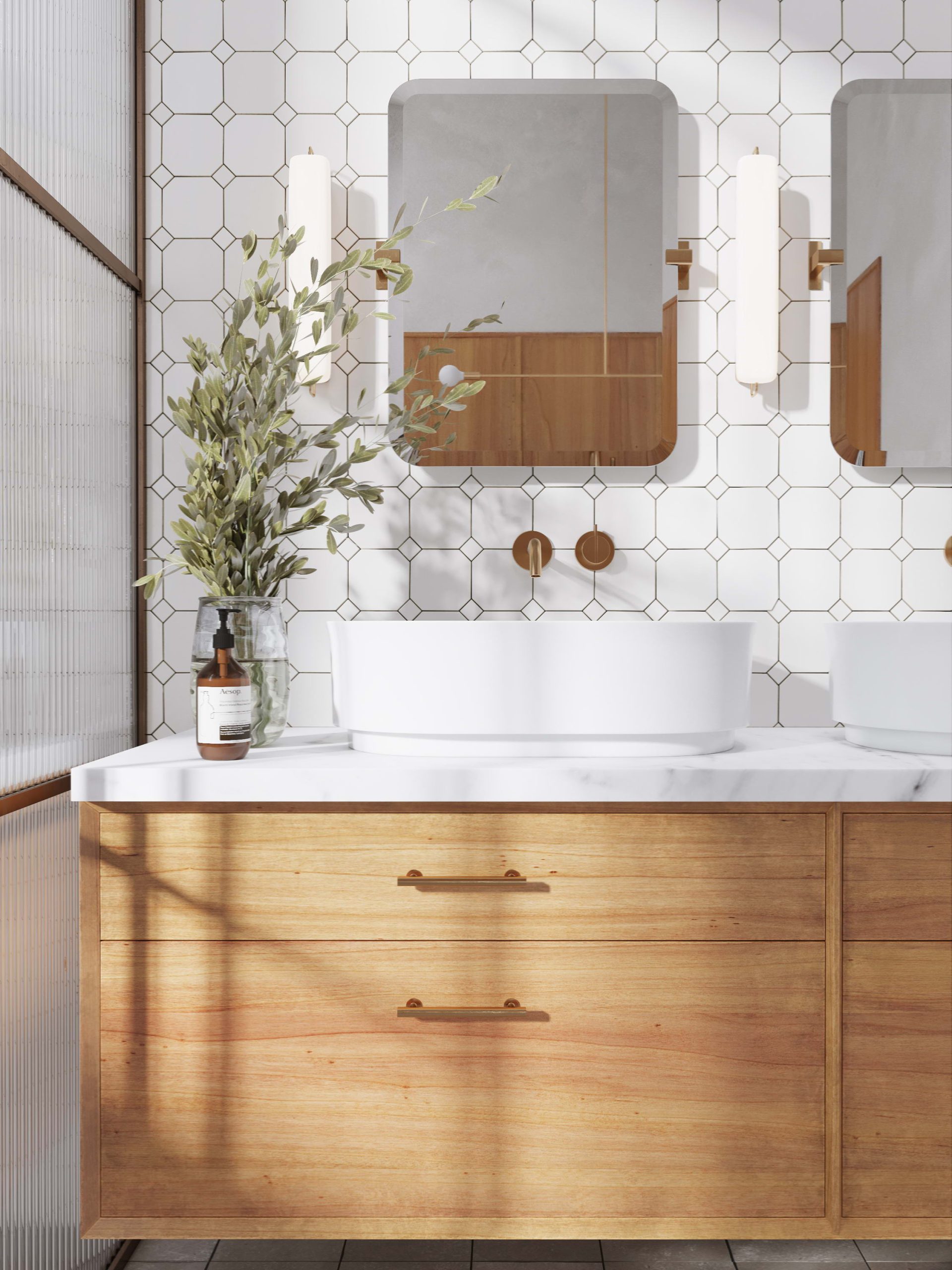 12 Small Bathroom Trends 2025 | Fixr.com
