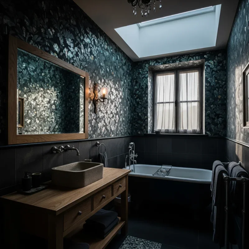 15 Moody Bathroom Ideas to Embrace the Dark Side