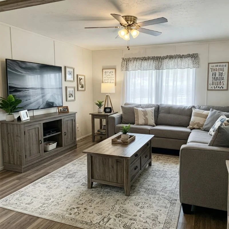 15 Single Wide Small Mobile Home Living Room Ideas