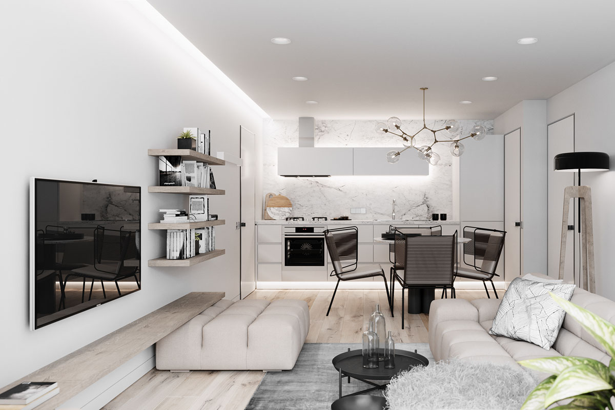 2 Simple, Modern Homes with Simple, Modern Furnishings