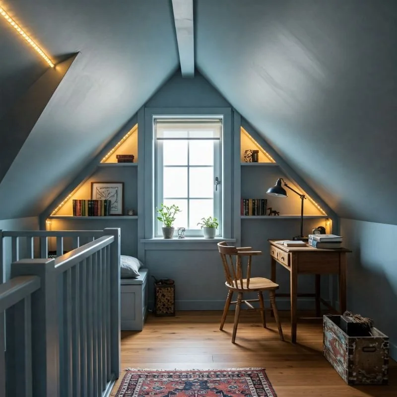 20 Creative Low Ceiling Small Attic Room Ideas