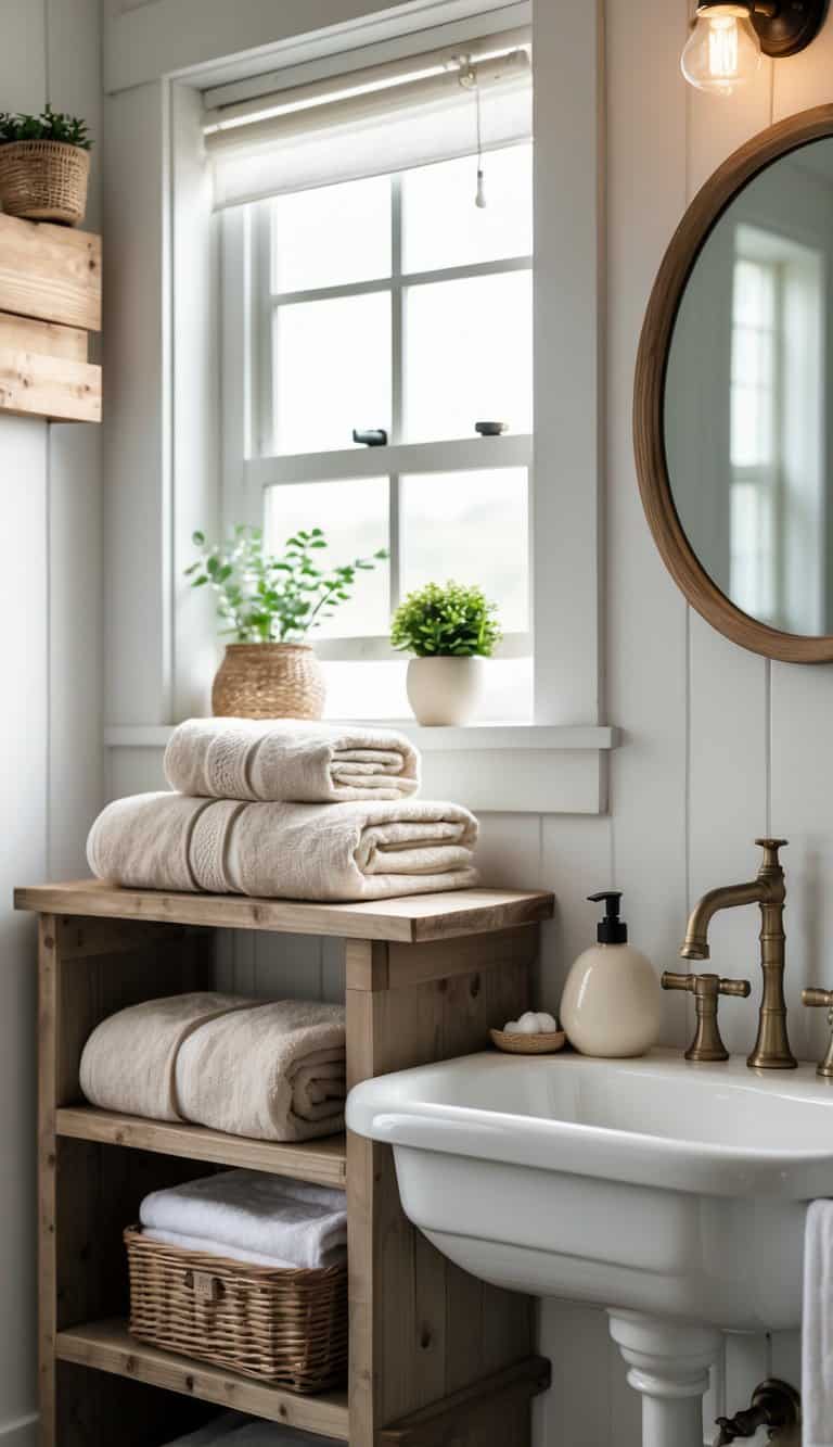 22 Small Farmhouse Bathroom Ideas for a Cozy Space