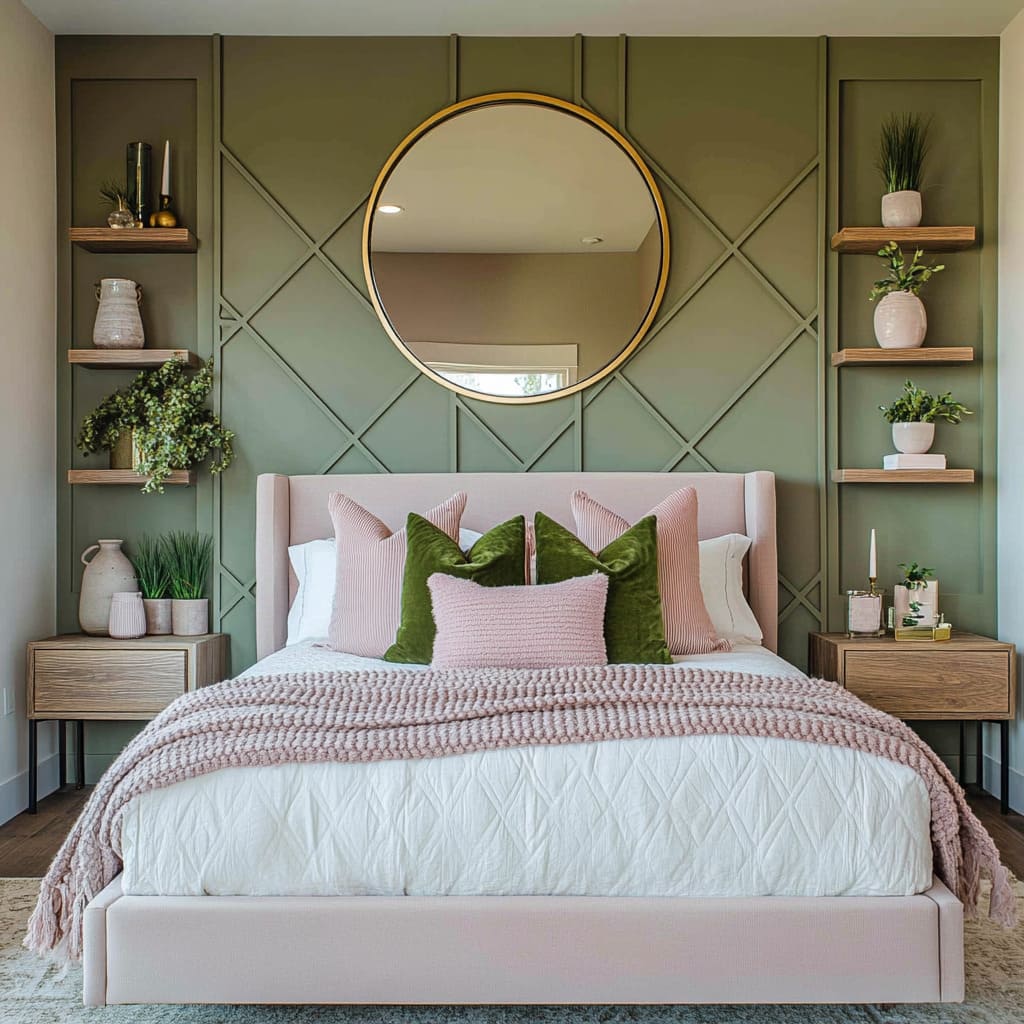 25 Pink and Green Bedroom Ideas for Balance, Texture & Style