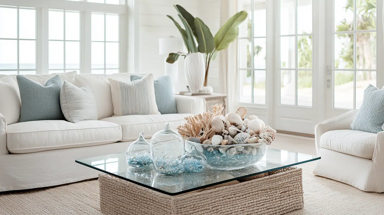 44 Neutral Coastal Living Room Ideas You'll Love - Enthralling Gumption