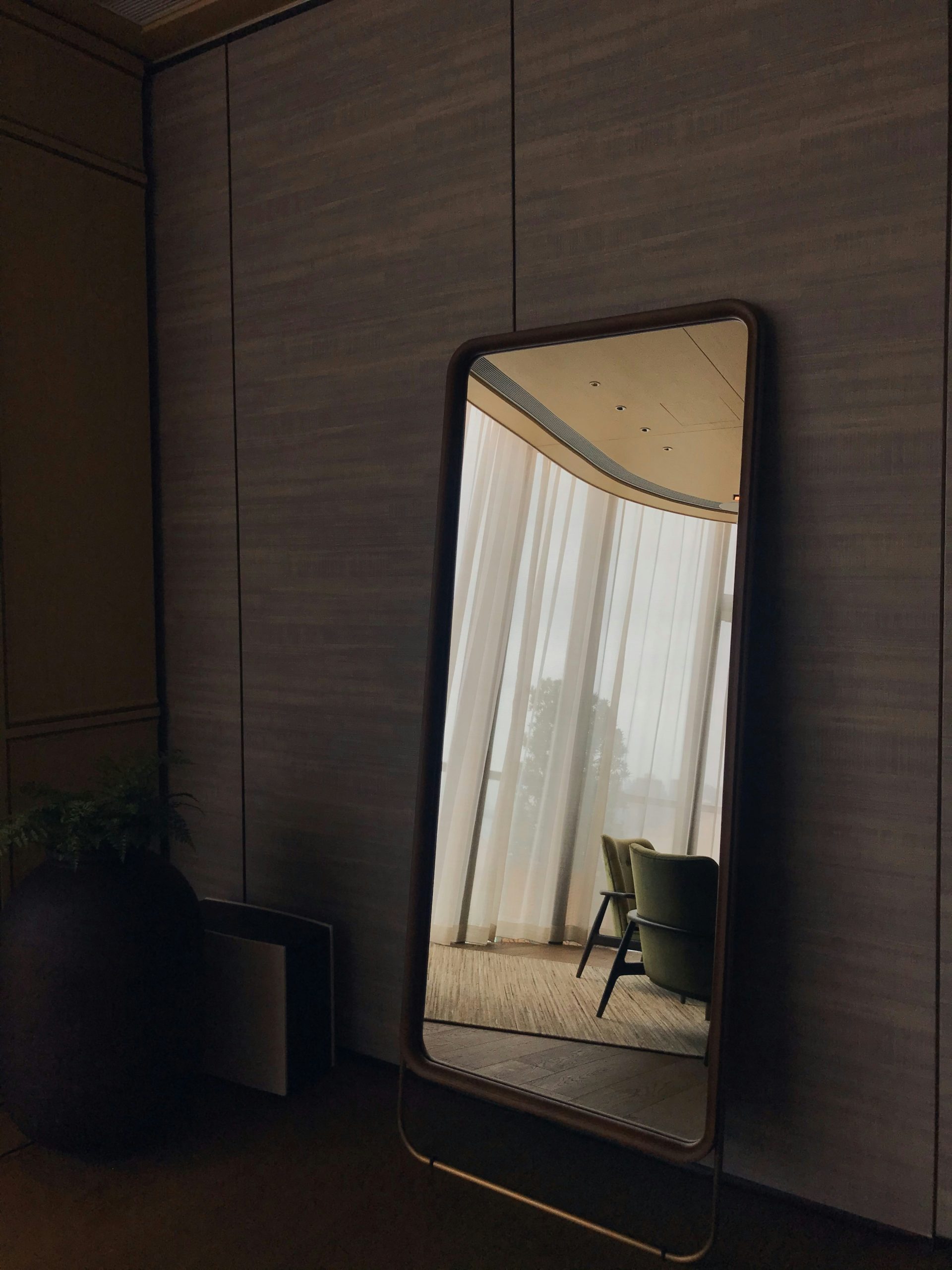 A quiet hour with soft light at the Gentry Club lounge room. 