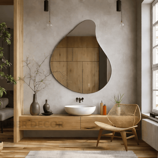 Asymmetric Mirrors | Wavy, Organic & Decorative Wall Mirror Designs – Uber Decor