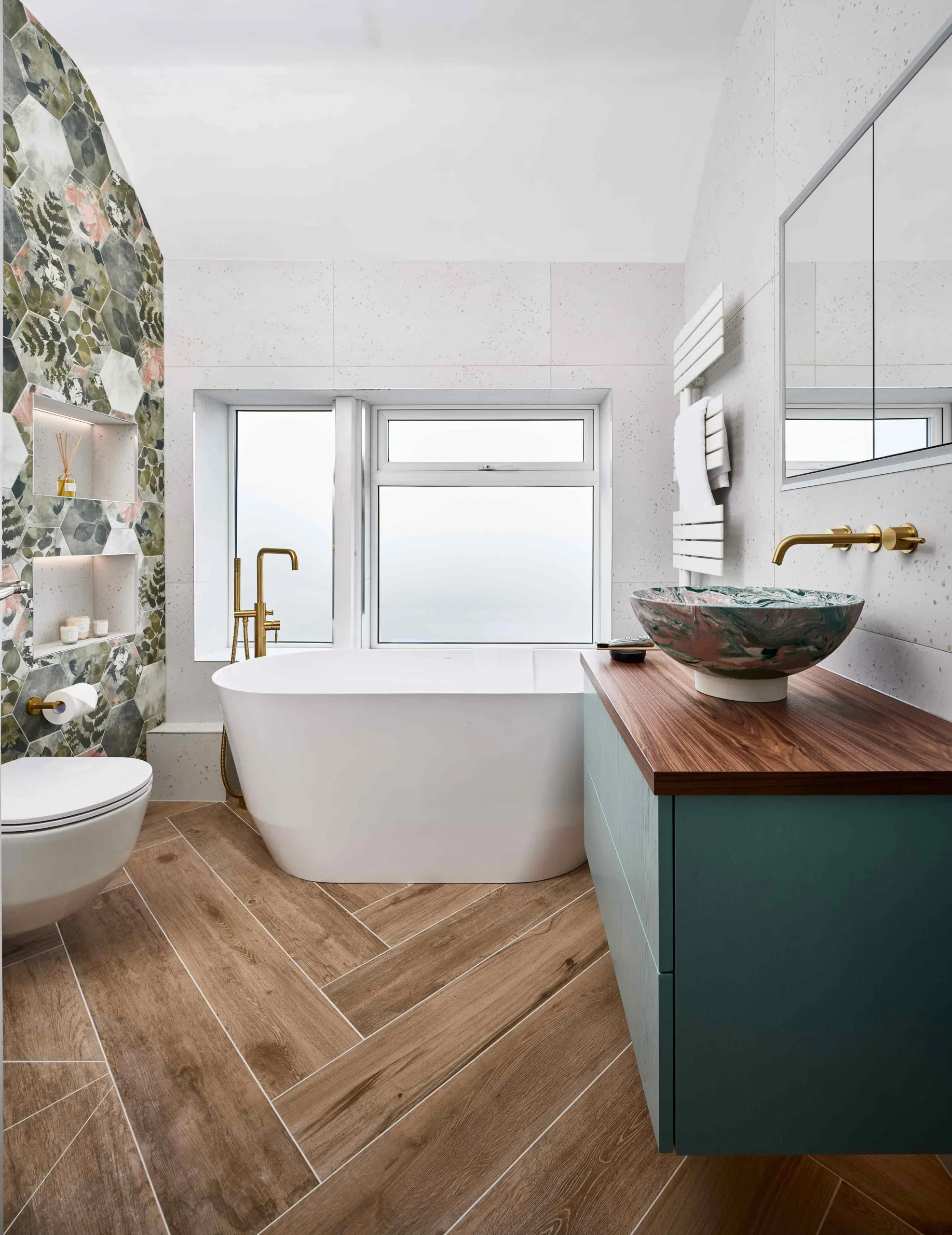 Bathroom Design: A Contemporary Compact Bathroom With Clever Design Tricks