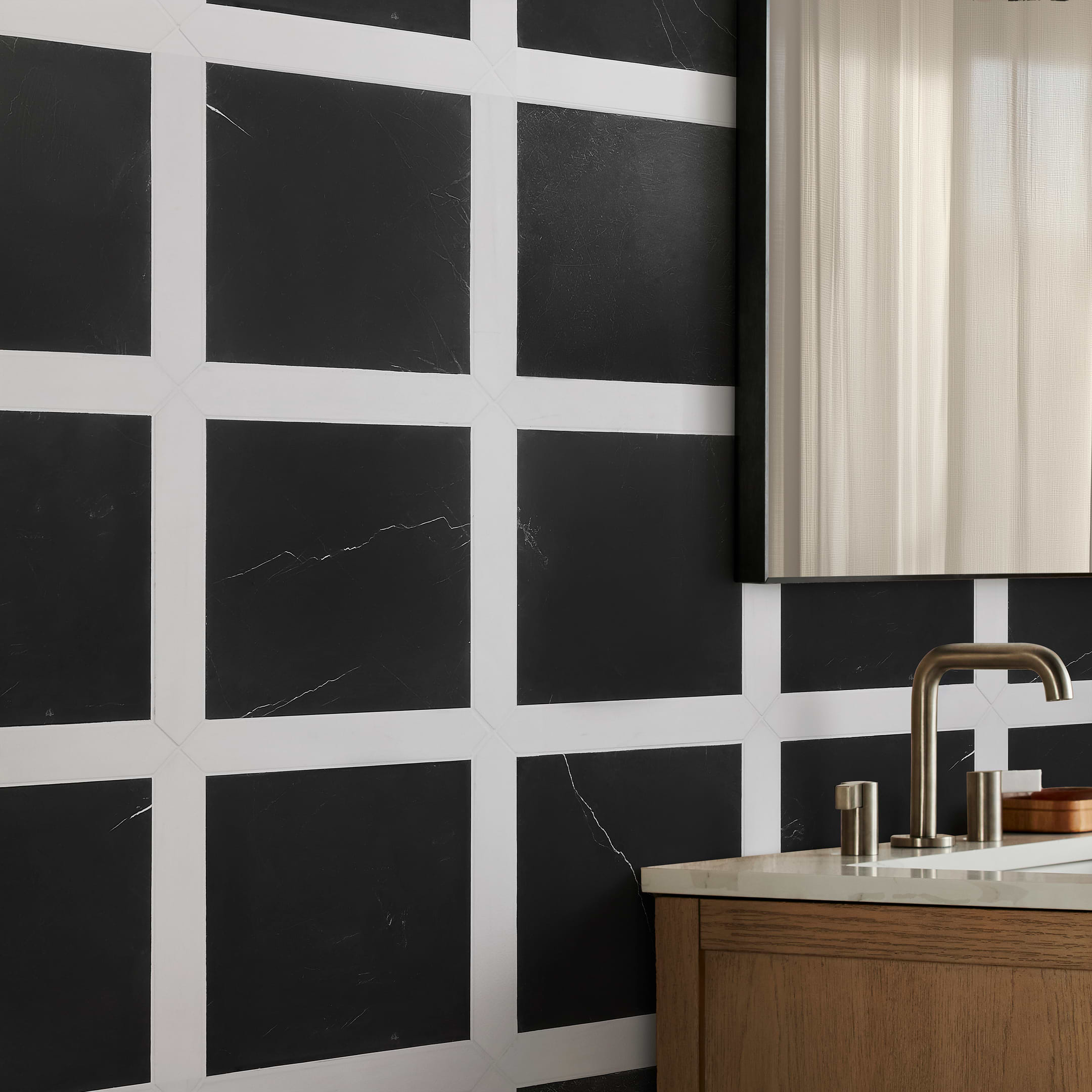 Black & White Bathroom Tile Ideas - Tileist by Tilebar