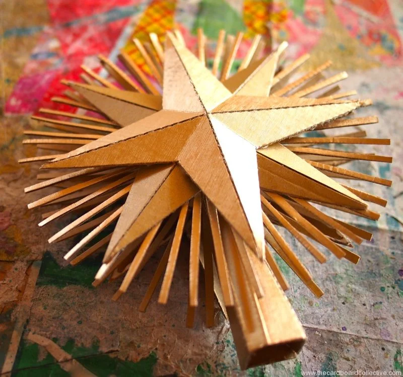 Cardboard Christmas Star — Amber Dohr en Wend