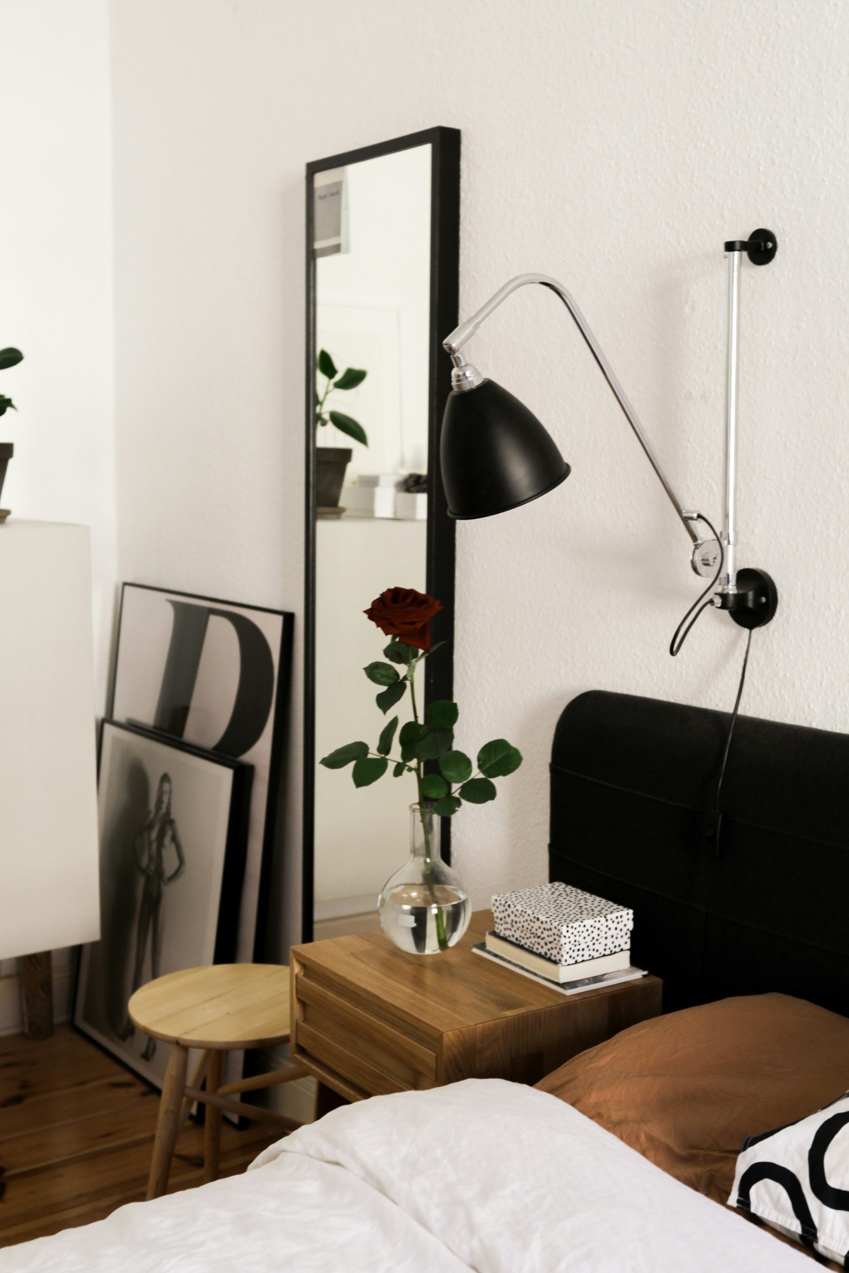 Chic bedroom in Berlin, Germany. Available for rent for your next photoshoot via beazy.co.