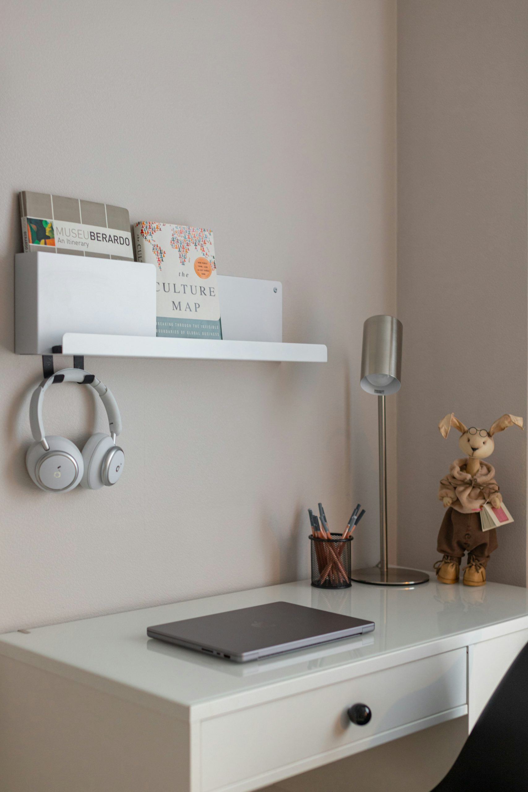 Cozy workplace. Shooting for a homestager