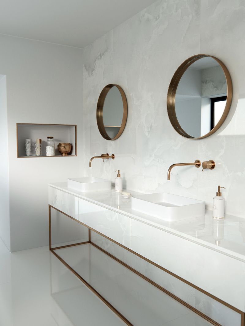 Create the glamorous hotel bathroom look at home - Surrey Marble & Granite