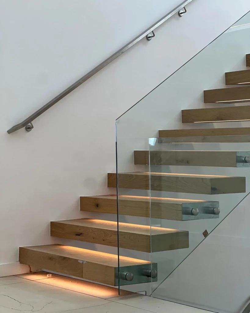 Custom Floating Stairs | Seattle, WA | Custom Railings WA