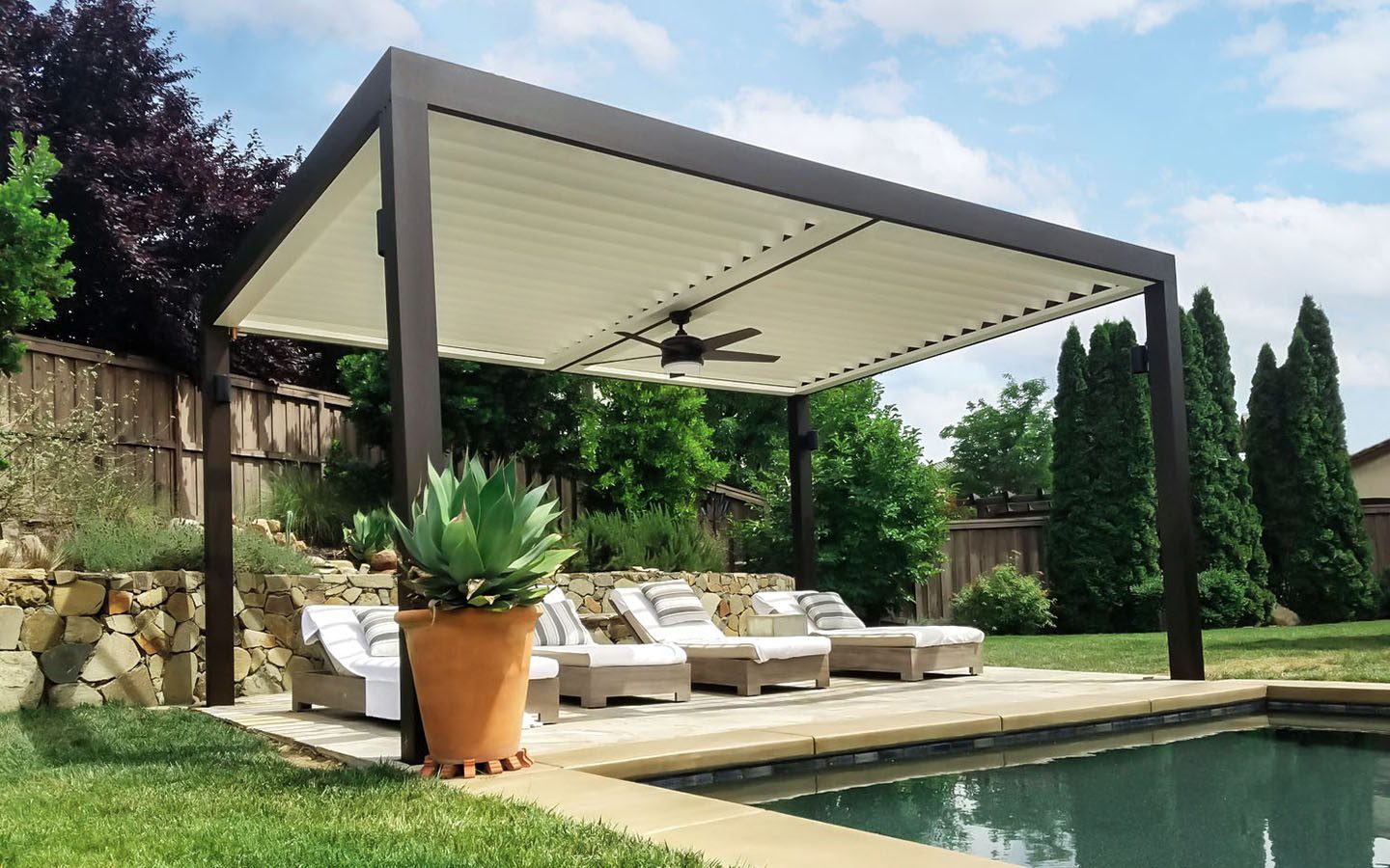Custom Louvered Pergolas by Apollo in Roseville, CA